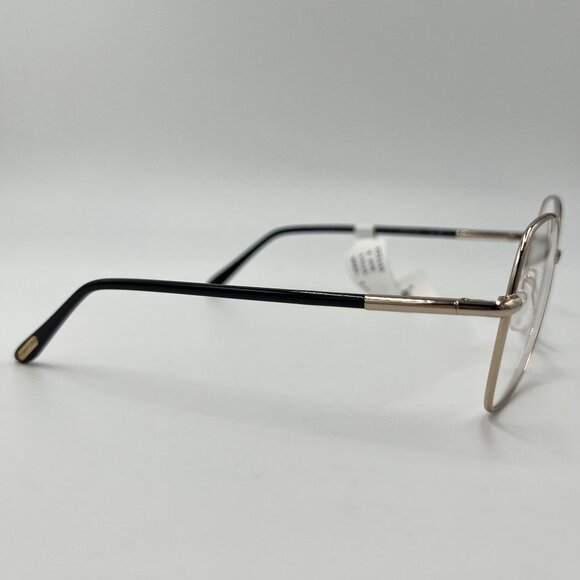 TOM FORD TF5248 028 Gold Black Butterfly Shape Demo Lens Eyeglasses - Picture 2 of 8